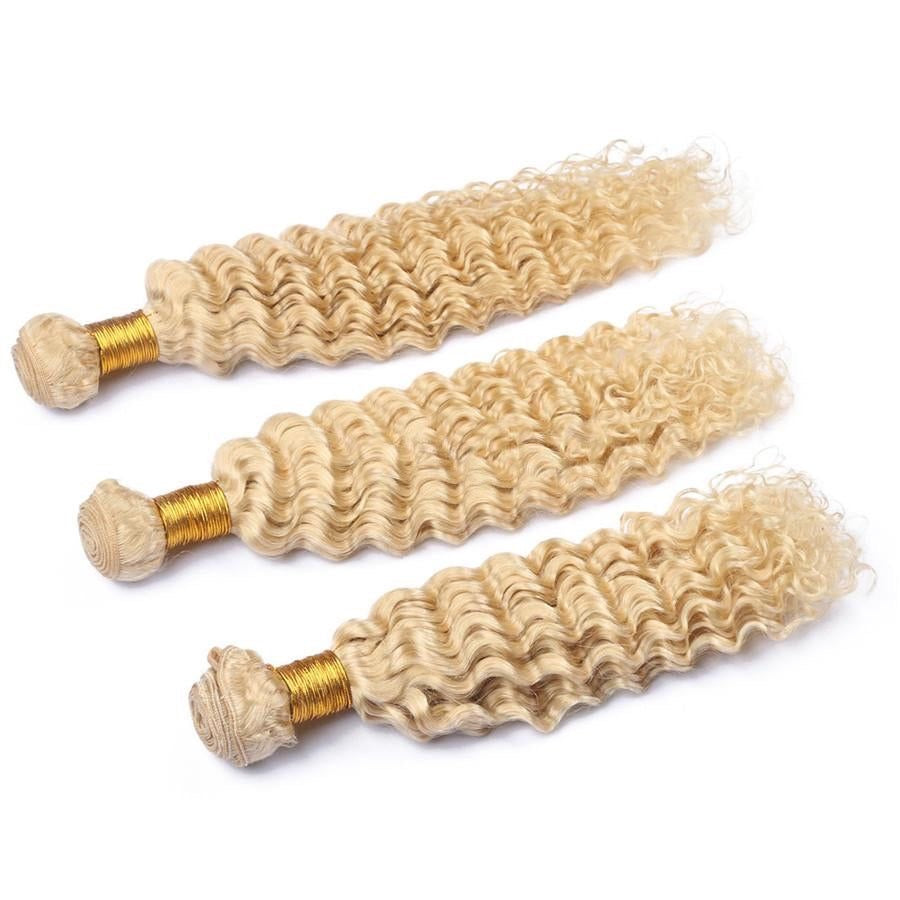 Extensiones rizadas ( rubias extra claras )